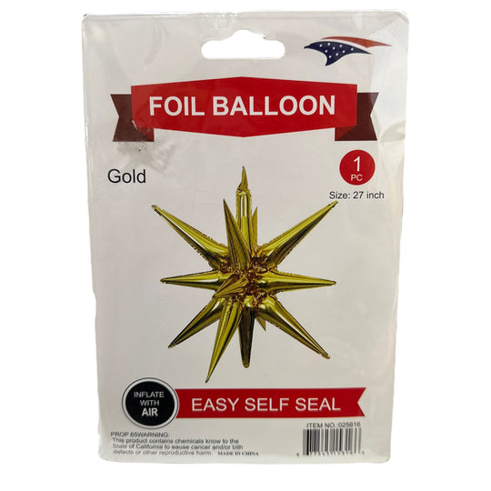 Pointy Star Foil Balloon 27"