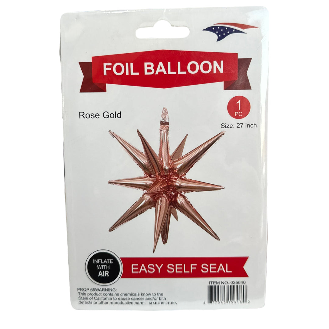 Pointy Star Foil Balloon 27"