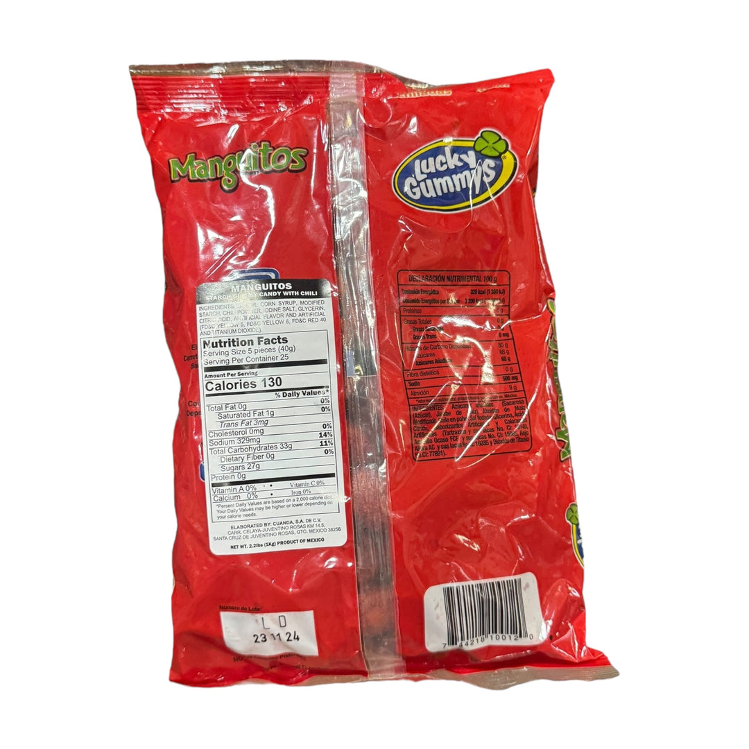 Lucky Gummys Manguitos Picositos 2.2lb