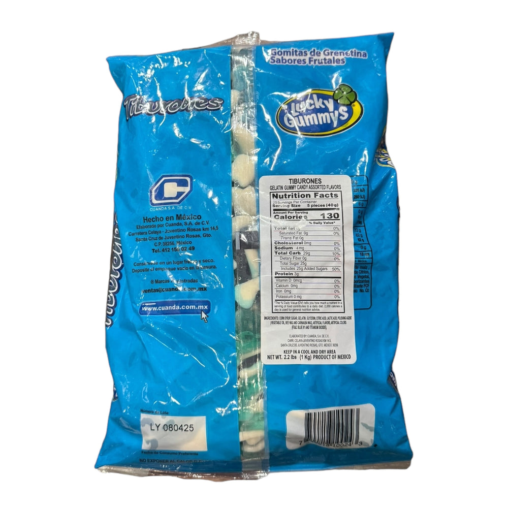 Lucky Gummys Tiburones 2.2lbs