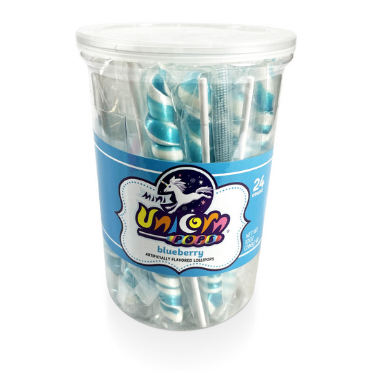 A&B Mini Unicorn Pop Lt Blue 24Ct