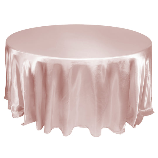 SATIN TABLE COVER 120" ROUND