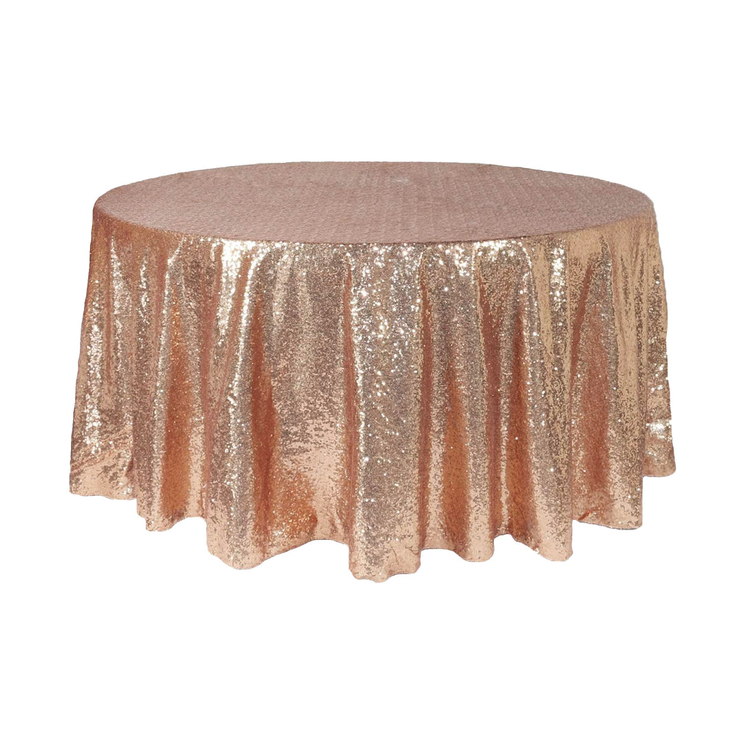 ROUND SEQUIN TABLE COVER 108"