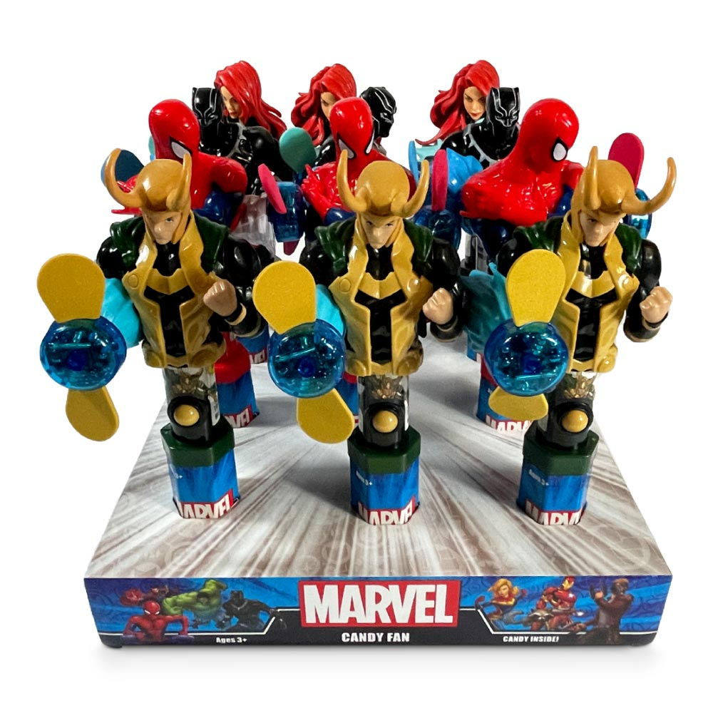 Candyriffic Marvel Avangers Asst Fans .53Z 12Ct