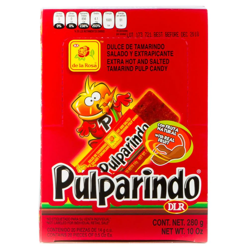 De La Rosa Pulparindo Xtra Hot: 10oz 280g 20ct