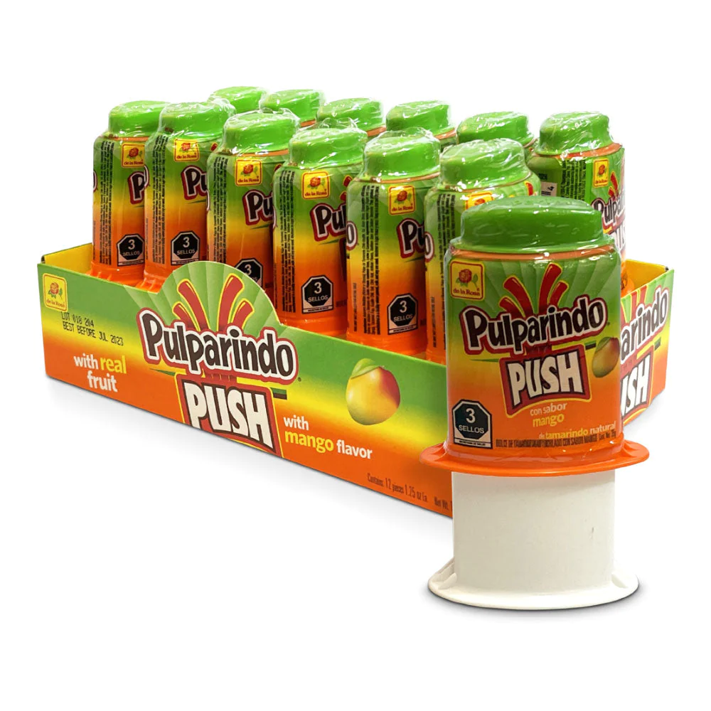 De La Rosa Pulparindo Push Mango 12Ct