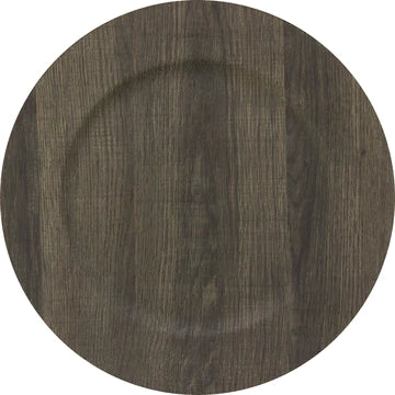 Faux Wood Charger Plate 15-0732