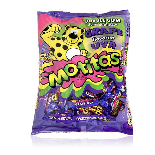 Motitas Grape Bubblegum 7.76Oz