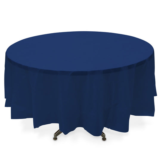 PLASTIC ROUND TABLE COVERS 84"