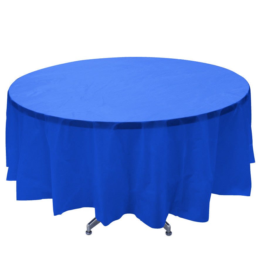 PLASTIC ROUND TABLE COVERS 84"