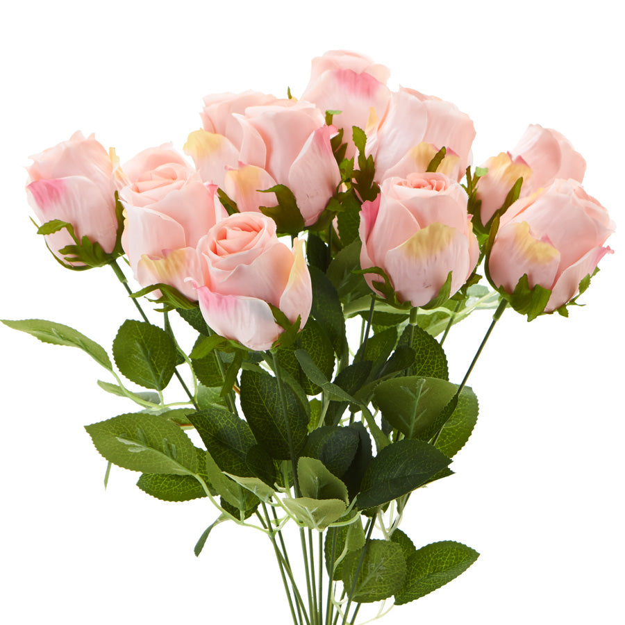 Artificial Rose Bunch - Pink 25-0344PK