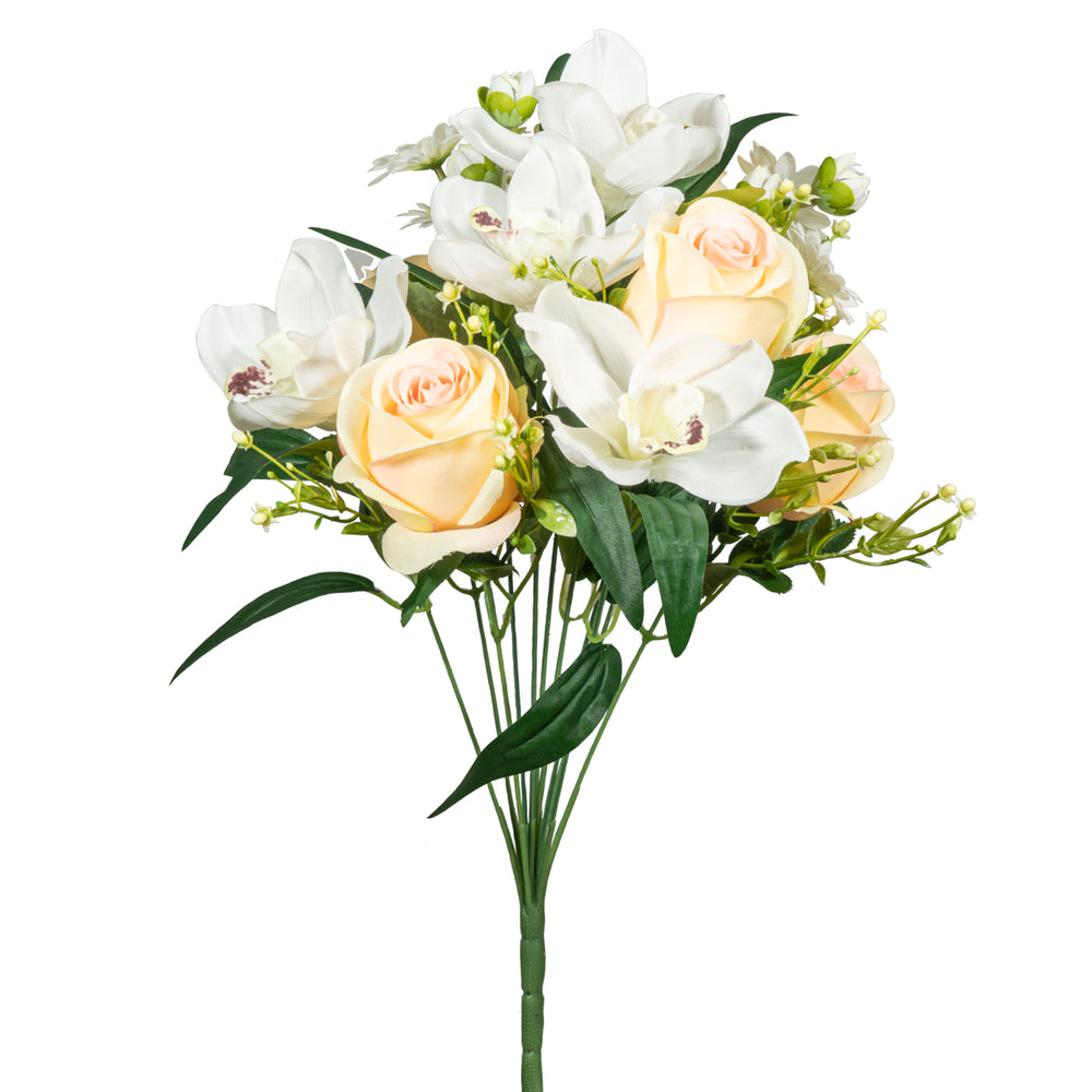 Artificial Rose and Orchid Bouquet 25-0751AP