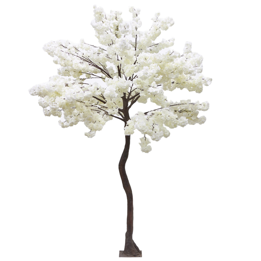 Artificial Flowering Cherry Blossom Tree 25-0531WH